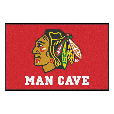 Chicago Blackhawks NHL Man Cave Starter Floor Mat (20in x 30in)