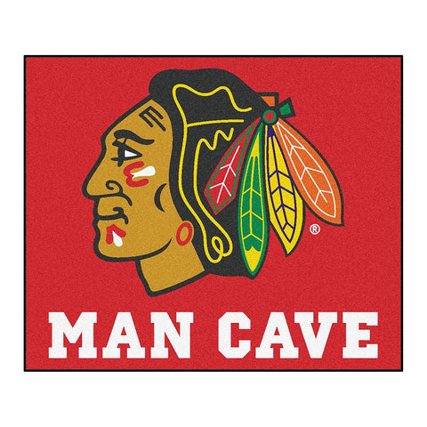 Chicago Blackhawks NHL Man Cave Tailgater Floor Mat (60in x 72in)