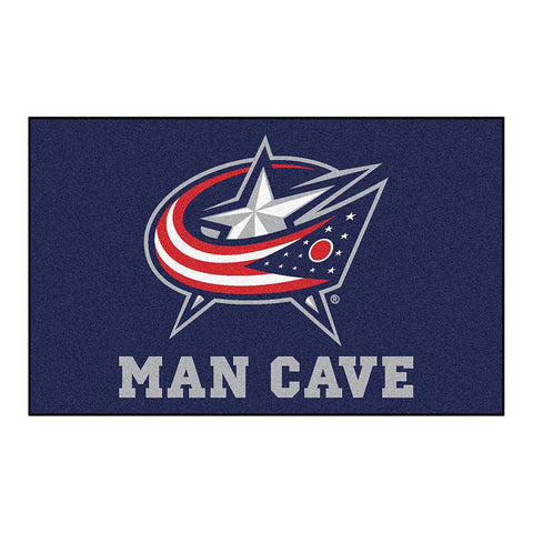 Columbus Blue Jackets NHL Man Cave Ulti-Mat Floor Mat (60in x 96in)
