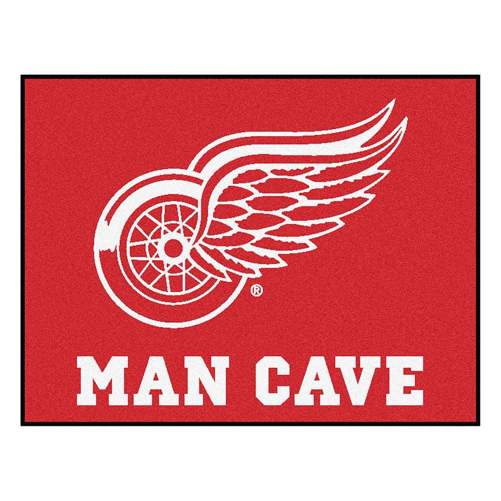 Detroit Red Wings NHL Man Cave All-Star Floor Mat (34in x 45in)