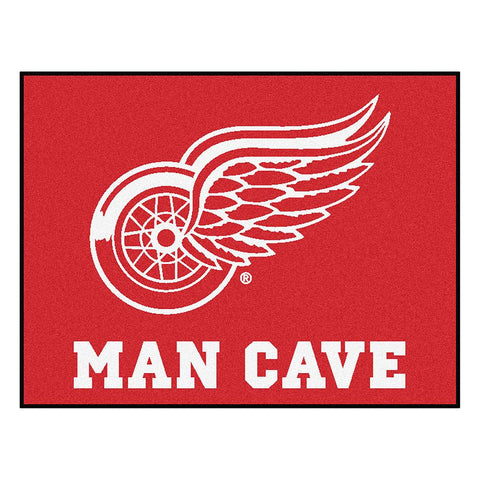 Detroit Red Wings NHL Man Cave All-Star Floor Mat (34in x 45in)