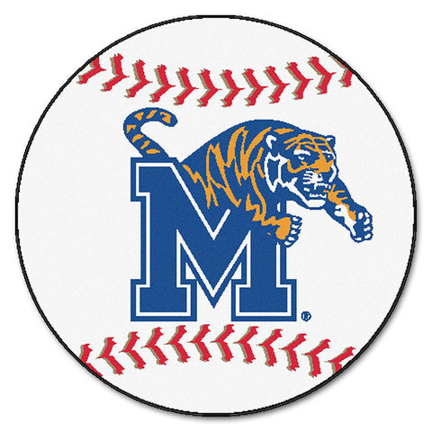Memphis Tigers Ncaa "baseball" Round Floor Mat (29")