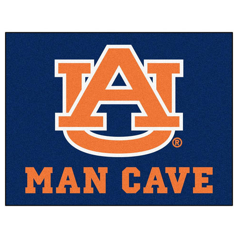 Auburn Tigers Ncaa Man Cave "all-star" Floor Mat (34in X 45in)