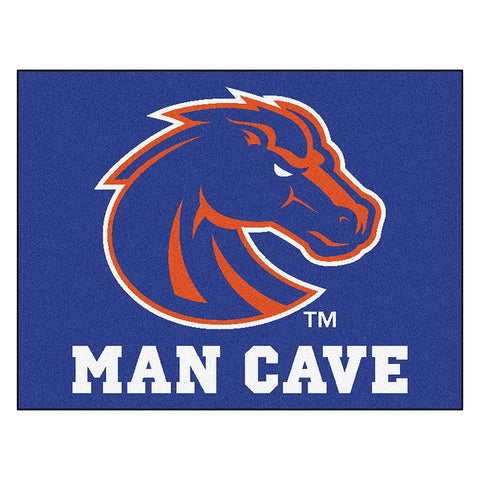 Boise State Broncos Ncaa Man Cave "all-star" Floor Mat (34in X 45in)