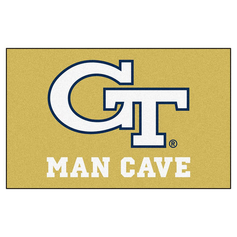 Georgia Tech Yellowjackets Ncaa Man Cave "ulti-mat" Floor Mat (60in X 96in)