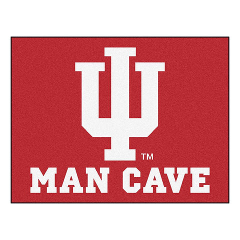 Indiana Hoosiers Ncaa Man Cave "all-star" Floor Mat (34in X 45in)