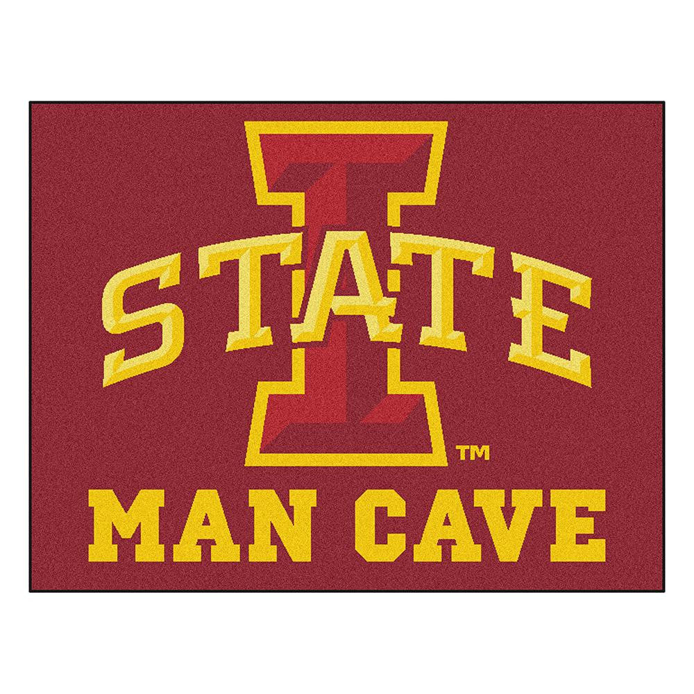 Iowa State Cyclones Ncaa Man Cave "all-star" Floor Mat (34in X 45in)