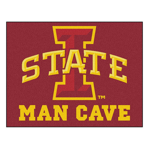 Iowa State Cyclones Ncaa Man Cave "all-star" Floor Mat (34in X 45in)