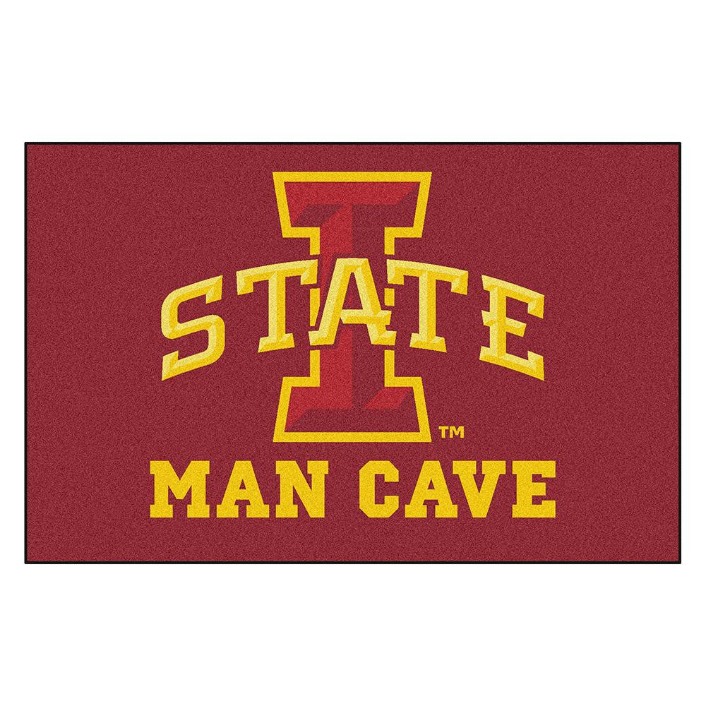 Iowa State Cyclones Ncaa Man Cave "ulti-mat" Floor Mat (60in X 96in)