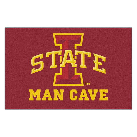 Iowa State Cyclones Ncaa Man Cave "ulti-mat" Floor Mat (60in X 96in)