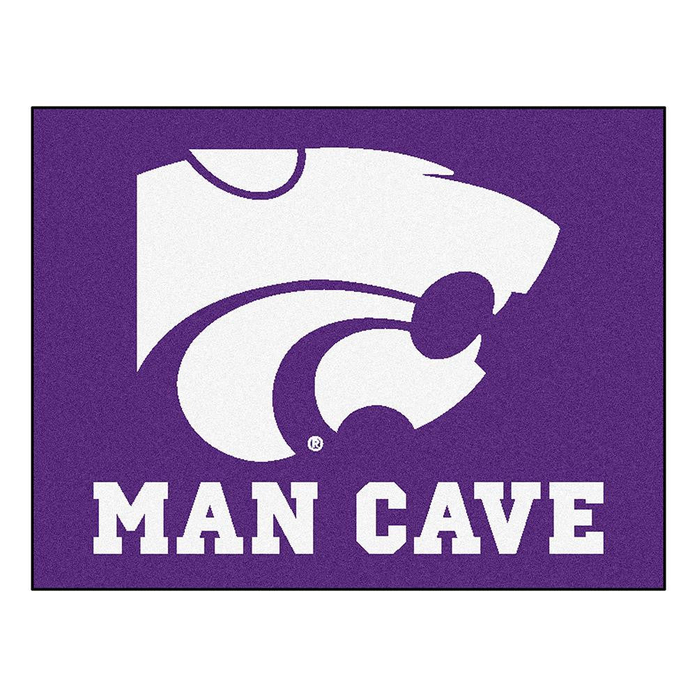 Kansas State Wildcats Ncaa Man Cave "all-star" Floor Mat (34in X 45in)