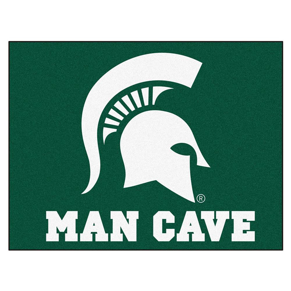 Michigan State Spartans Ncaa Man Cave "all-star" Floor Mat (34in X 45in)