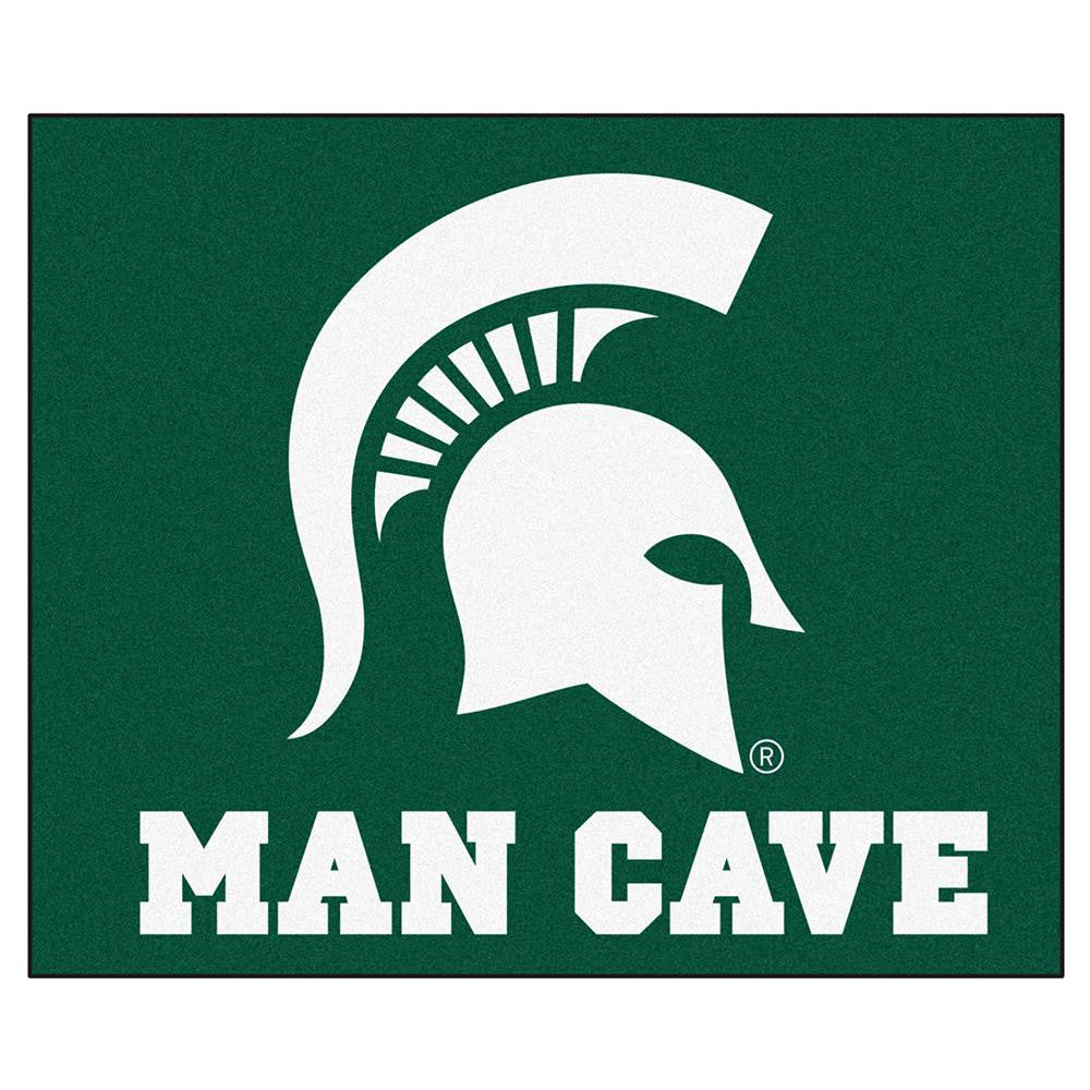 Michigan State Spartans Ncaa Man Cave "tailgater" Floor Mat (60in X 72in)