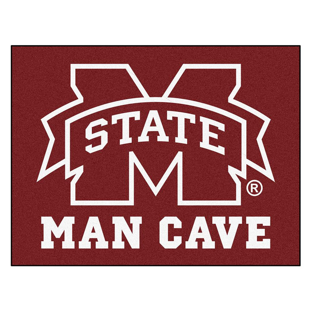 Mississippi State Bulldogs Ncaa Man Cave "all-star" Floor Mat (34in X 45in)