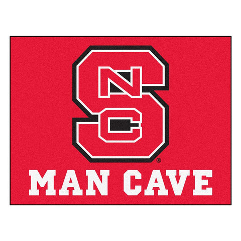 North Carolina State Wolfpack Ncaa Man Cave "all-star" Floor Mat (34in X 45in)