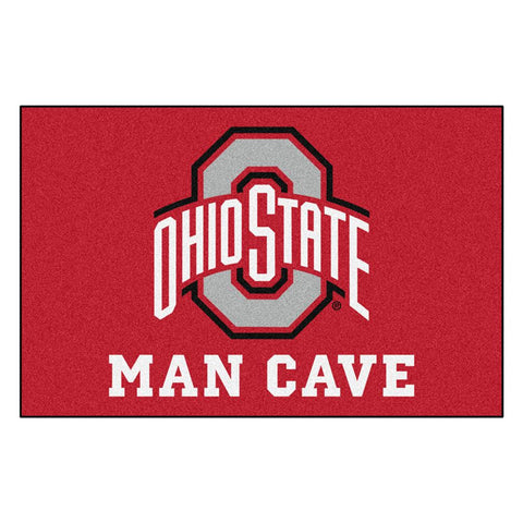 Ohio State Buckeyes Ncaa Man Cave "starter" Floor Mat (20in X 30in)