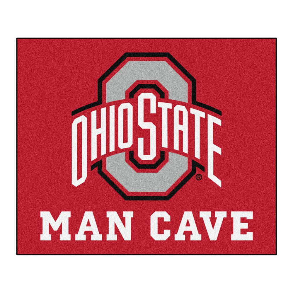 Ohio State Buckeyes Ncaa Man Cave "tailgater" Floor Mat (60in X 72in)