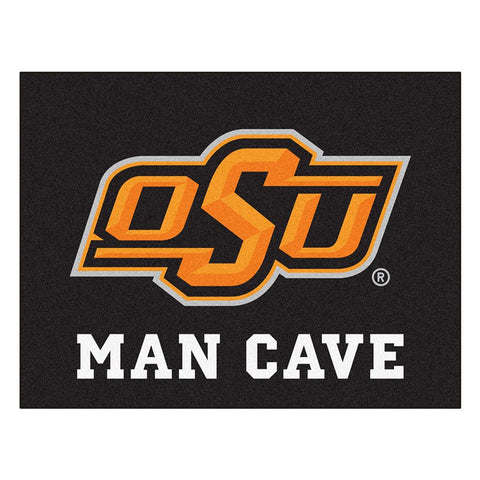 Oklahoma State Cowboys Ncaa Man Cave "all-star" Floor Mat (34in X 45in)