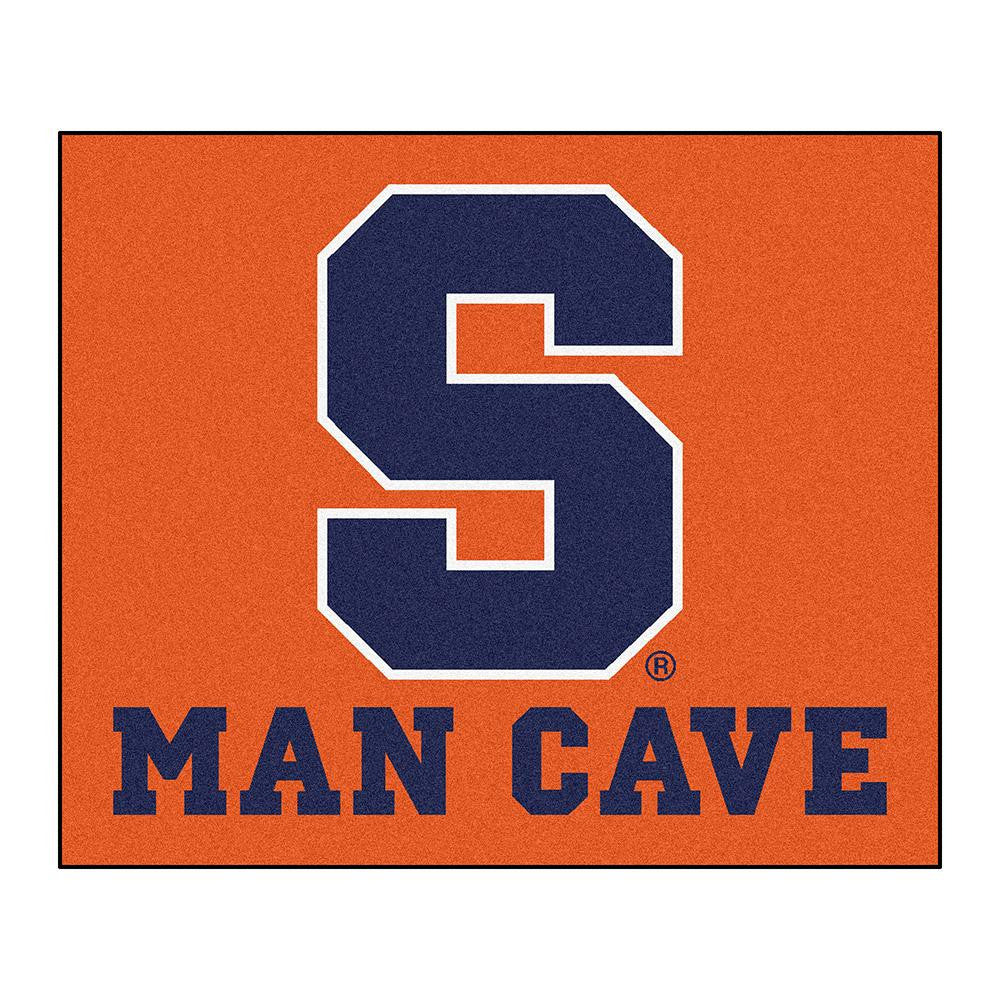 Syracuse Orangemen Ncaa Man Cave "tailgater" Floor Mat (60in X 72in)