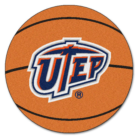 Utep Miners Ncaa "basketball" Round Floor Mat (29")