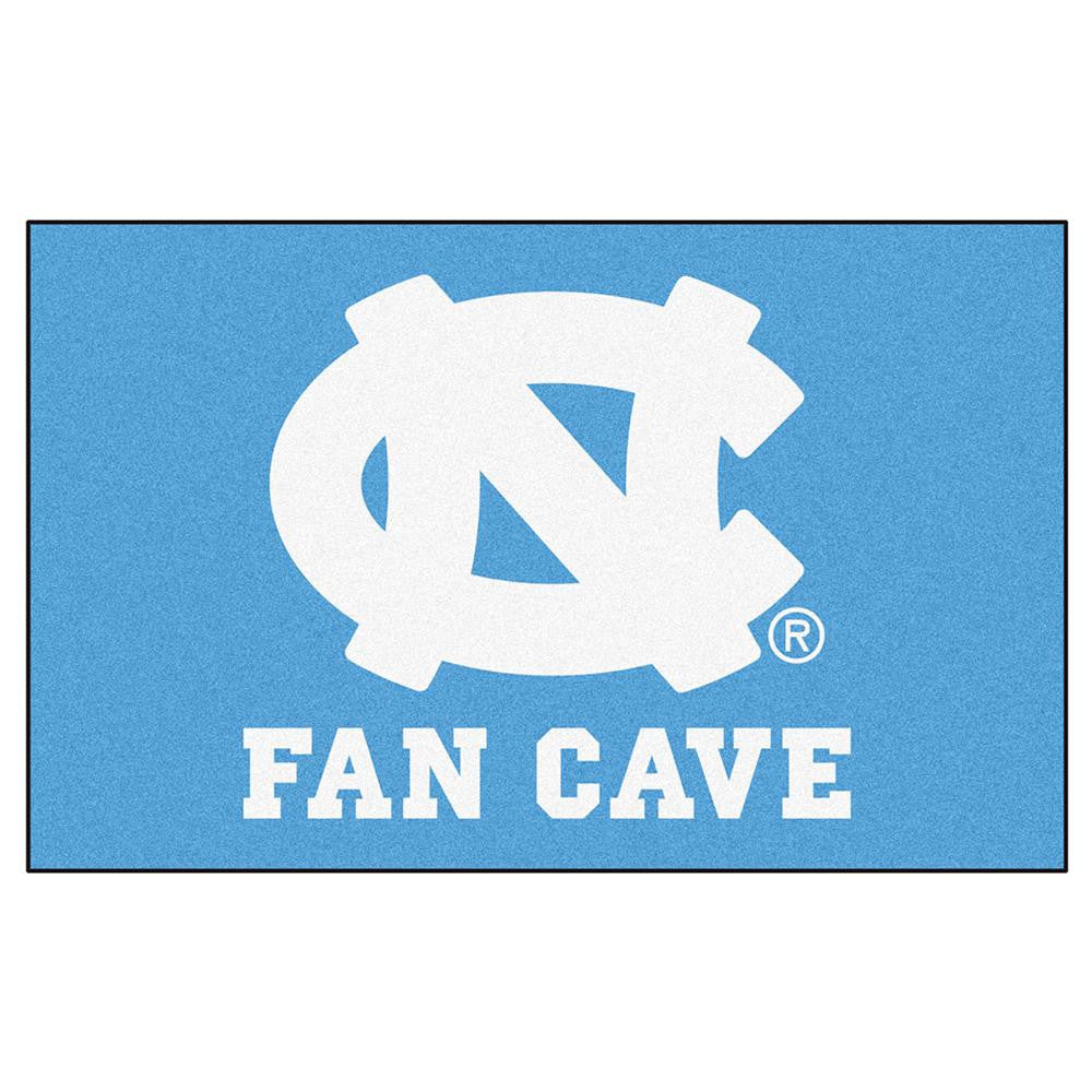 North Carolina Tar Heels Ncaa Man Cave "ulti-mat" Floor Mat (60in X 96in)