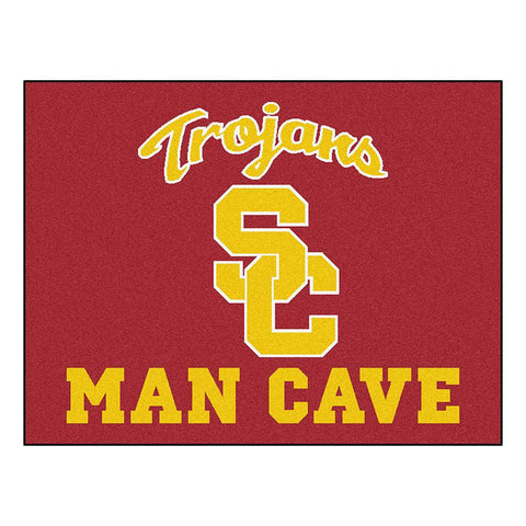 Usc Trojans Ncaa Man Cave "all-star" Floor Mat (34in X 45in)