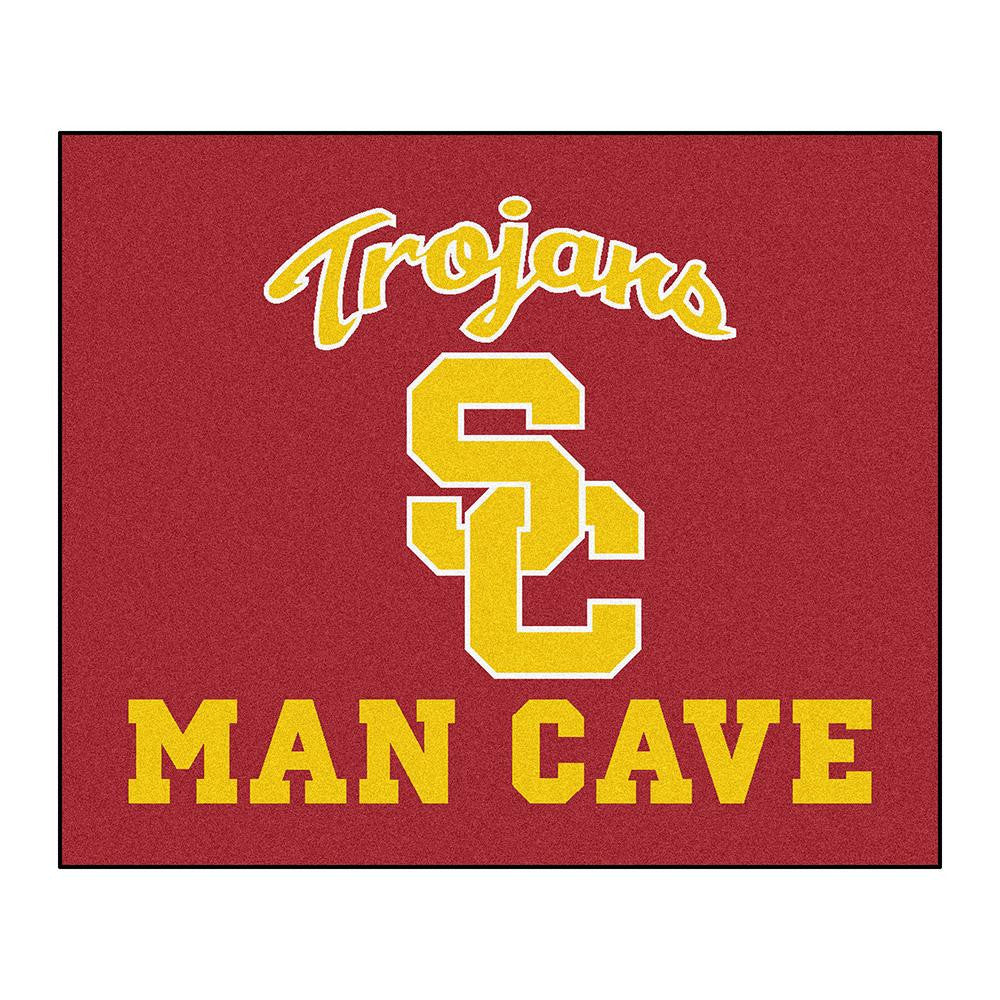 Usc Trojans Ncaa Man Cave "tailgater" Floor Mat (60in X 72in)