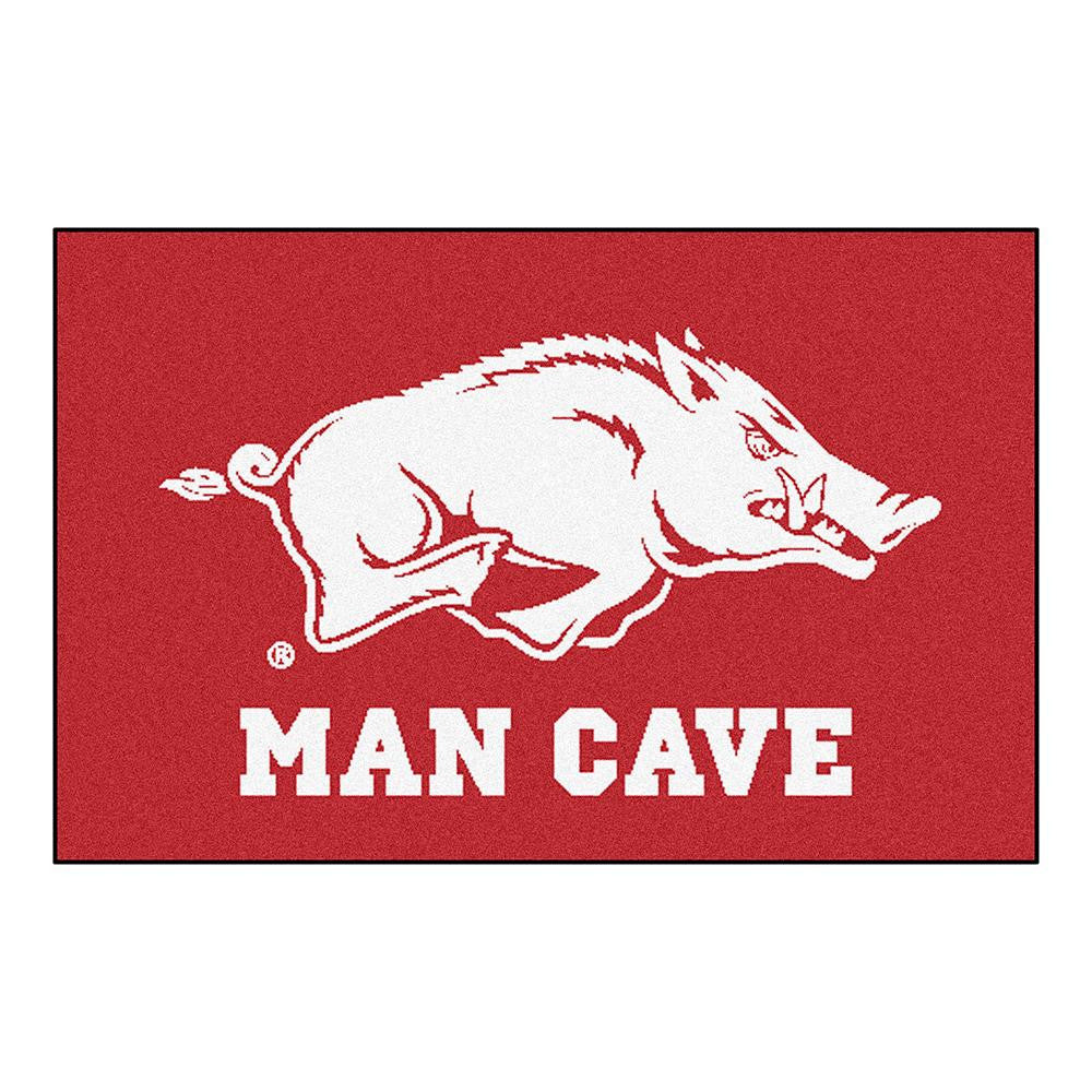 Arkansas Razorbacks Ncaa Man Cave "starter" Floor Mat (20in X 30in)