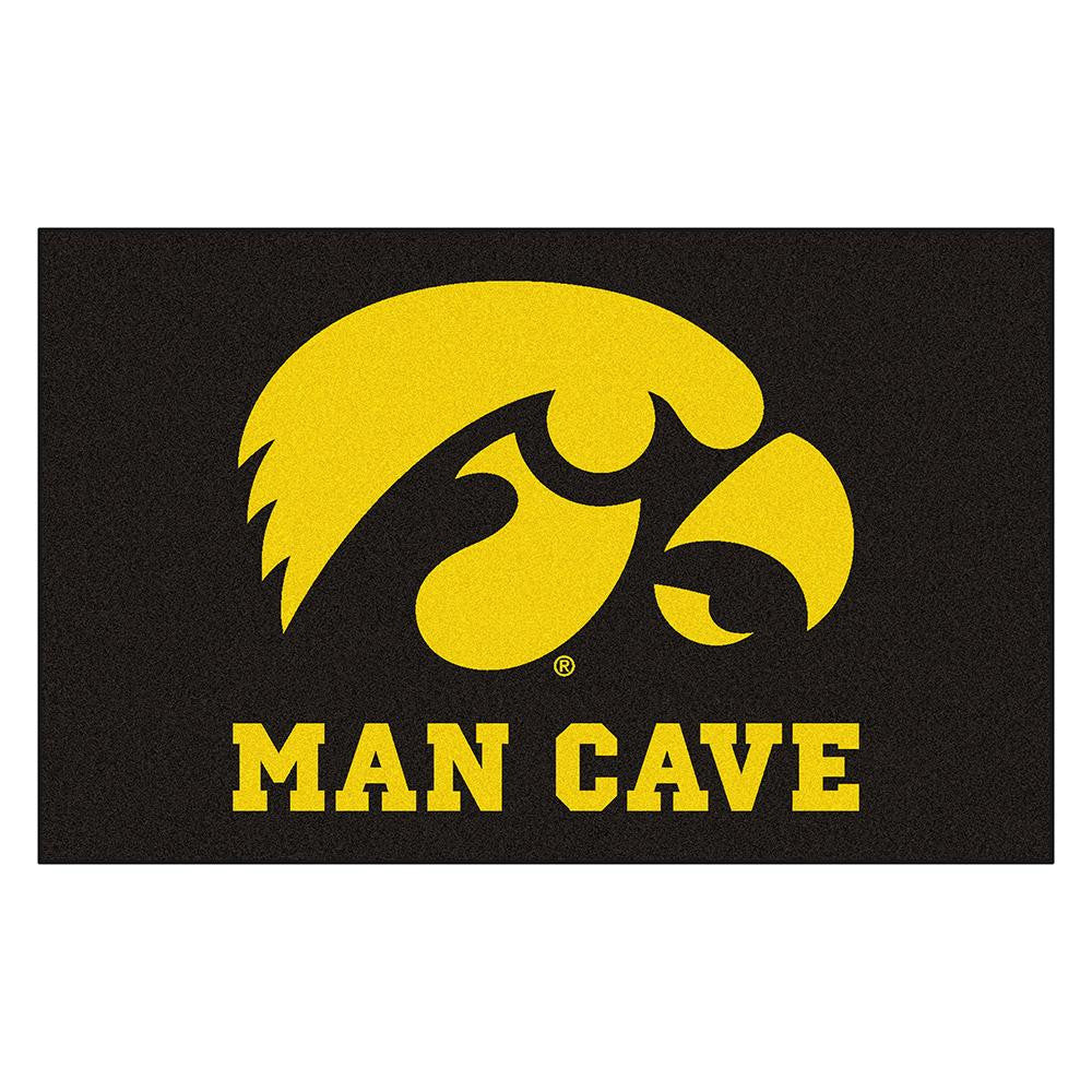 Iowa Hawkeyes Ncaa Man Cave "ulti-mat" Floor Mat (60in X 96in)