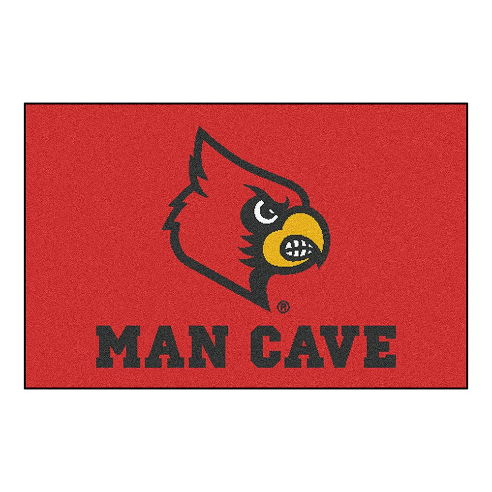 Louisville Cardinals Ncaa Man Cave "starter" Floor Mat (20in X 30in)