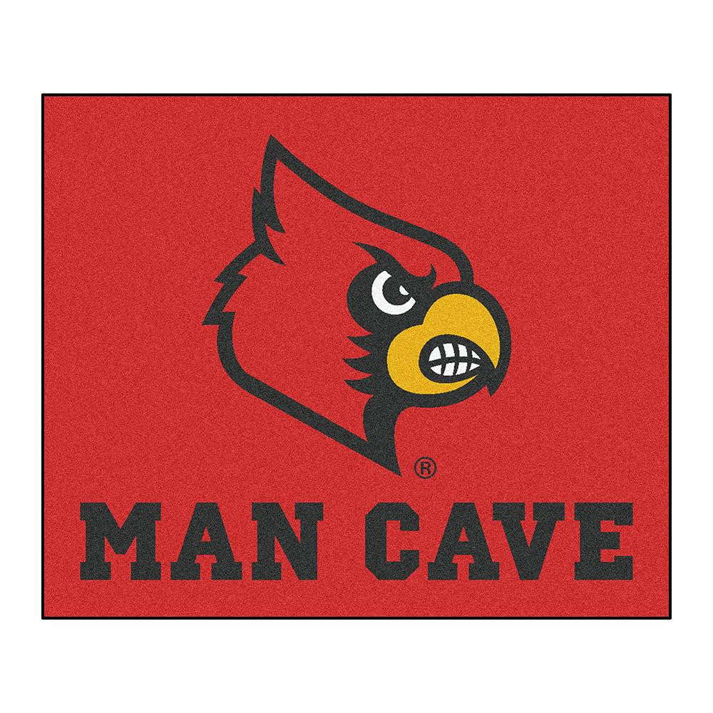 Louisville Cardinals Ncaa Man Cave "tailgater" Floor Mat (60in X 72in)