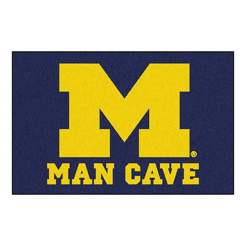 Michigan Wolverines Ncaa Man Cave "starter" Floor Mat (20in X 30in)