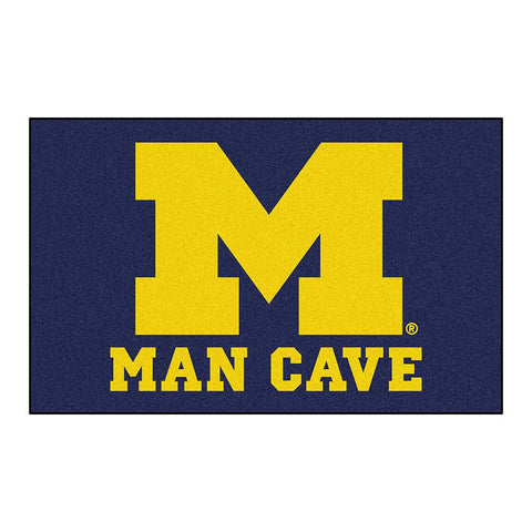 Michigan Wolverines Ncaa Man Cave "ulti-mat" Floor Mat (60in X 96in)