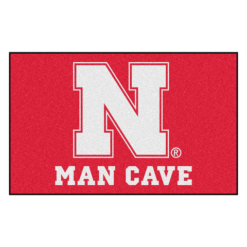 Nebraska Cornhuskers Ncaa Man Cave "ulti-mat" Floor Mat (60in X 96in)