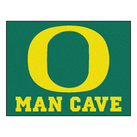 Oregon Ducks Ncaa Man Cave "all-star" Floor Mat (34in X 45in)