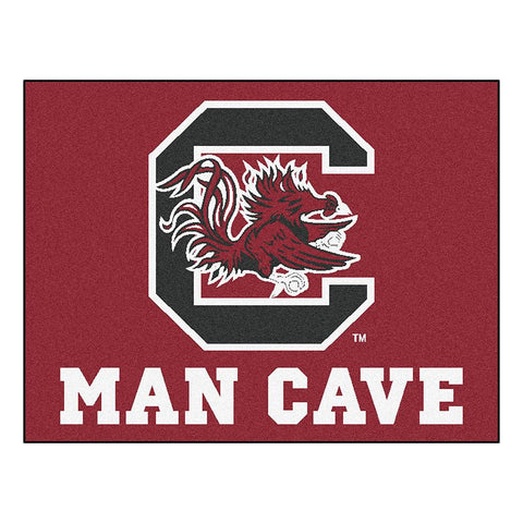 South Carolina Gamecocks Ncaa Man Cave "all-star" Floor Mat (34in X 45in)