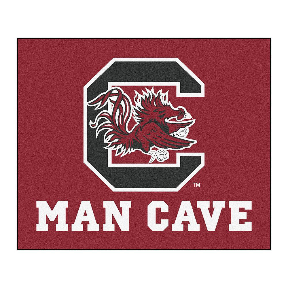 South Carolina Gamecocks Ncaa Man Cave "tailgater" Floor Mat (60in X 72in)