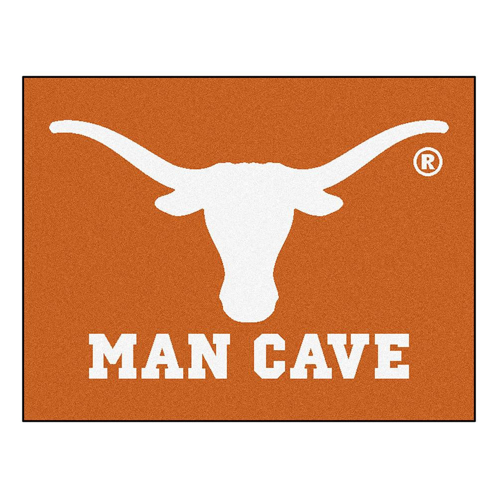 Texas Longhorns Ncaa Man Cave "all-star" Floor Mat (34in X 45in)