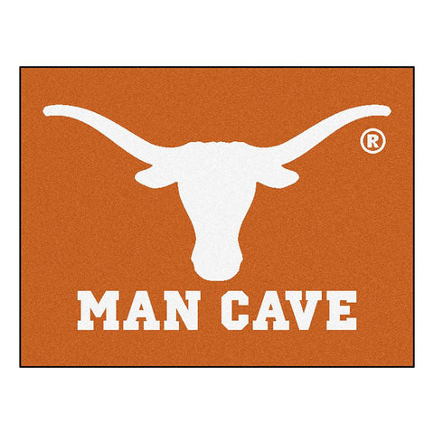 Texas Longhorns Ncaa Man Cave "all-star" Floor Mat (34in X 45in)