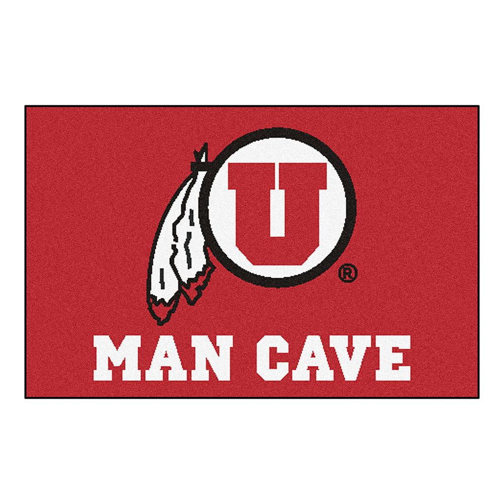 Utah Utes Ncaa Man Cave "starter" Floor Mat (20in X 30in)