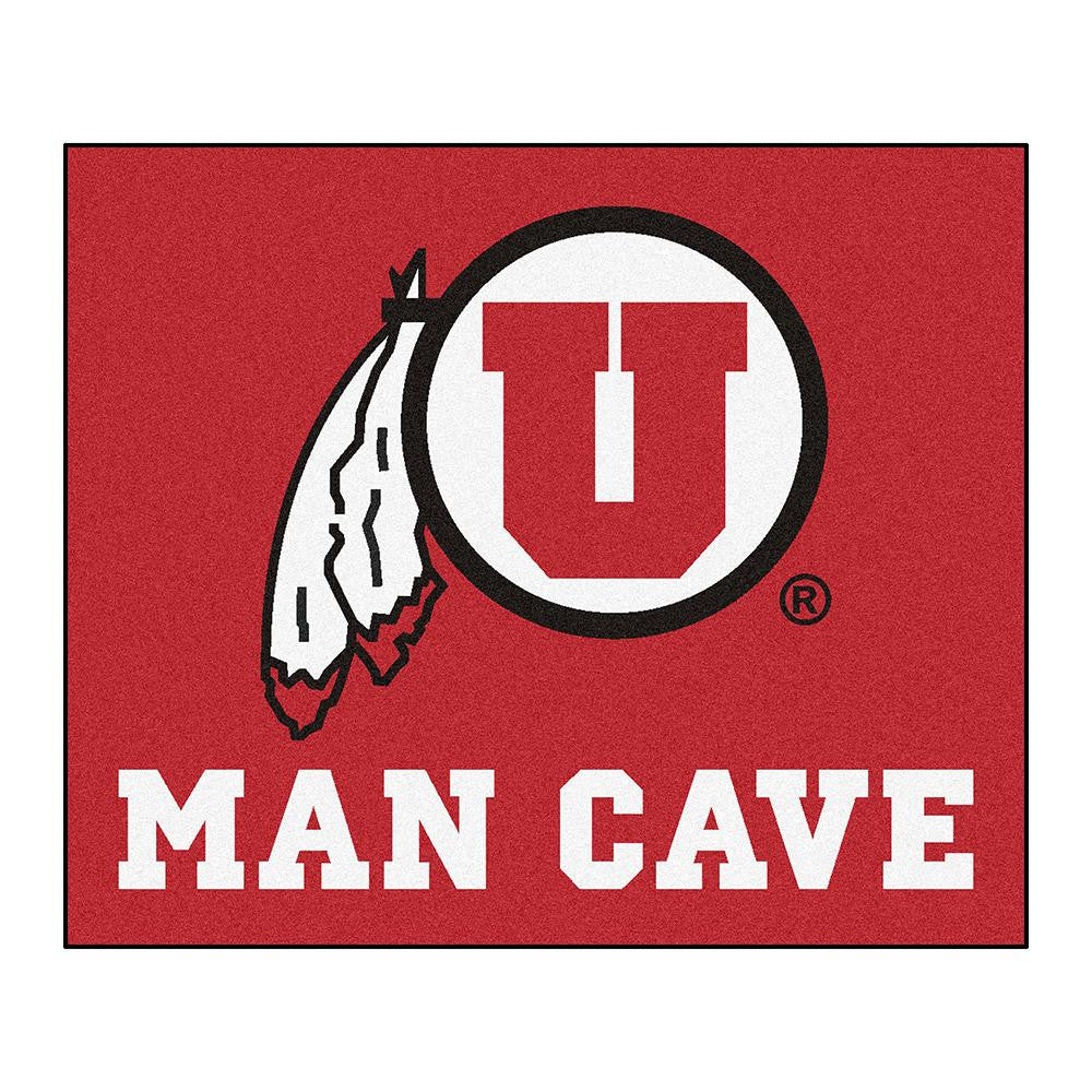 Utah Utes Ncaa Man Cave "tailgater" Floor Mat (60in X 72in)