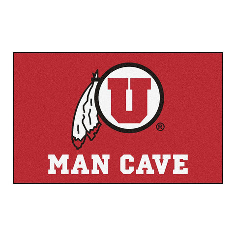 Utah Utes Ncaa Man Cave "ulti-mat" Floor Mat (60in X 96in)