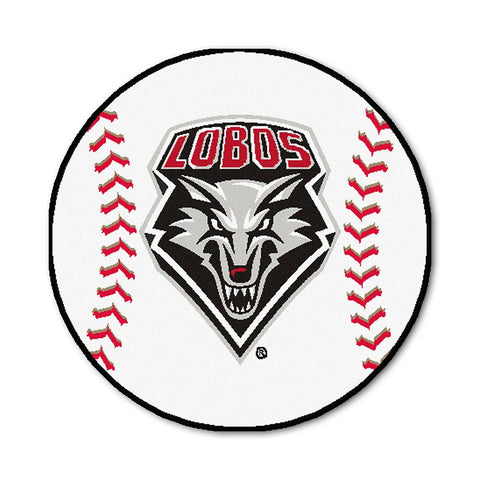 New Mexico Lobos Ncaa "baseball" Round Floor Mat (29")