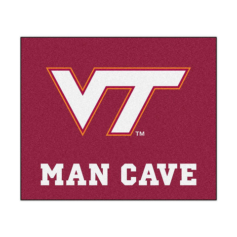 Virginia Tech Hokies Ncaa Man Cave "tailgater" Floor Mat (60in X 72in)