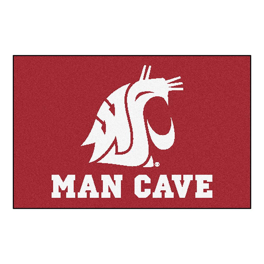 Washington State Cougars Ncaa Man Cave "starter" Floor Mat (20in X 30in)