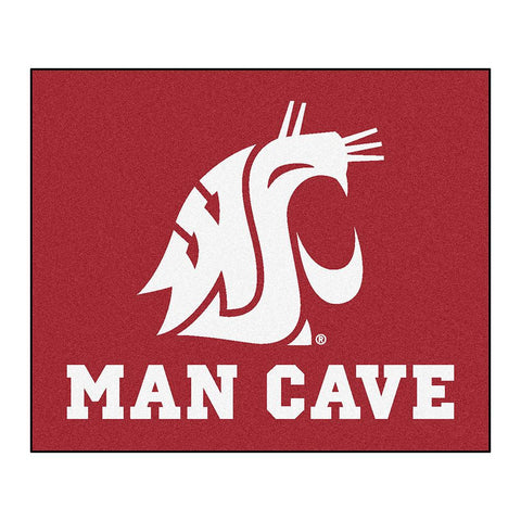 Washington State Cougars Ncaa Man Cave "tailgater" Floor Mat (60in X 72in)