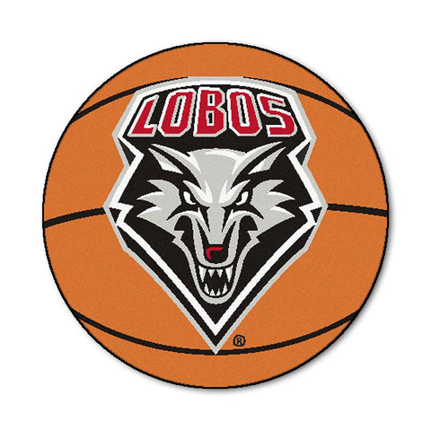 New Mexico Lobos Ncaa "basketball" Round Floor Mat (29")