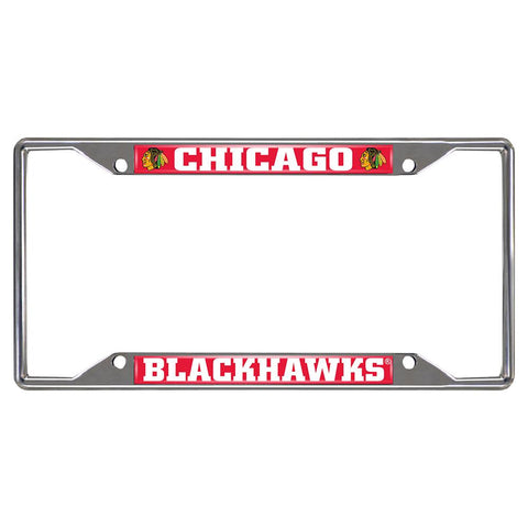 Chicago Blackhawks NHL Chrome License Plate Frame