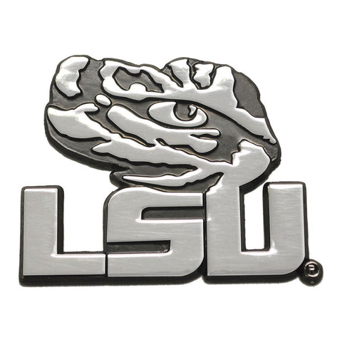 Lsu Tigers Ncaa Chrome Car Emblem (2.3in X 3.7in)