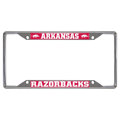 Arkansas Razorbacks Ncaa Chrome License Plate Frame